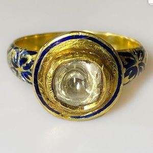 SOLD**Antique 18k/20k 1.5 ct Diamond Ring 7.5g